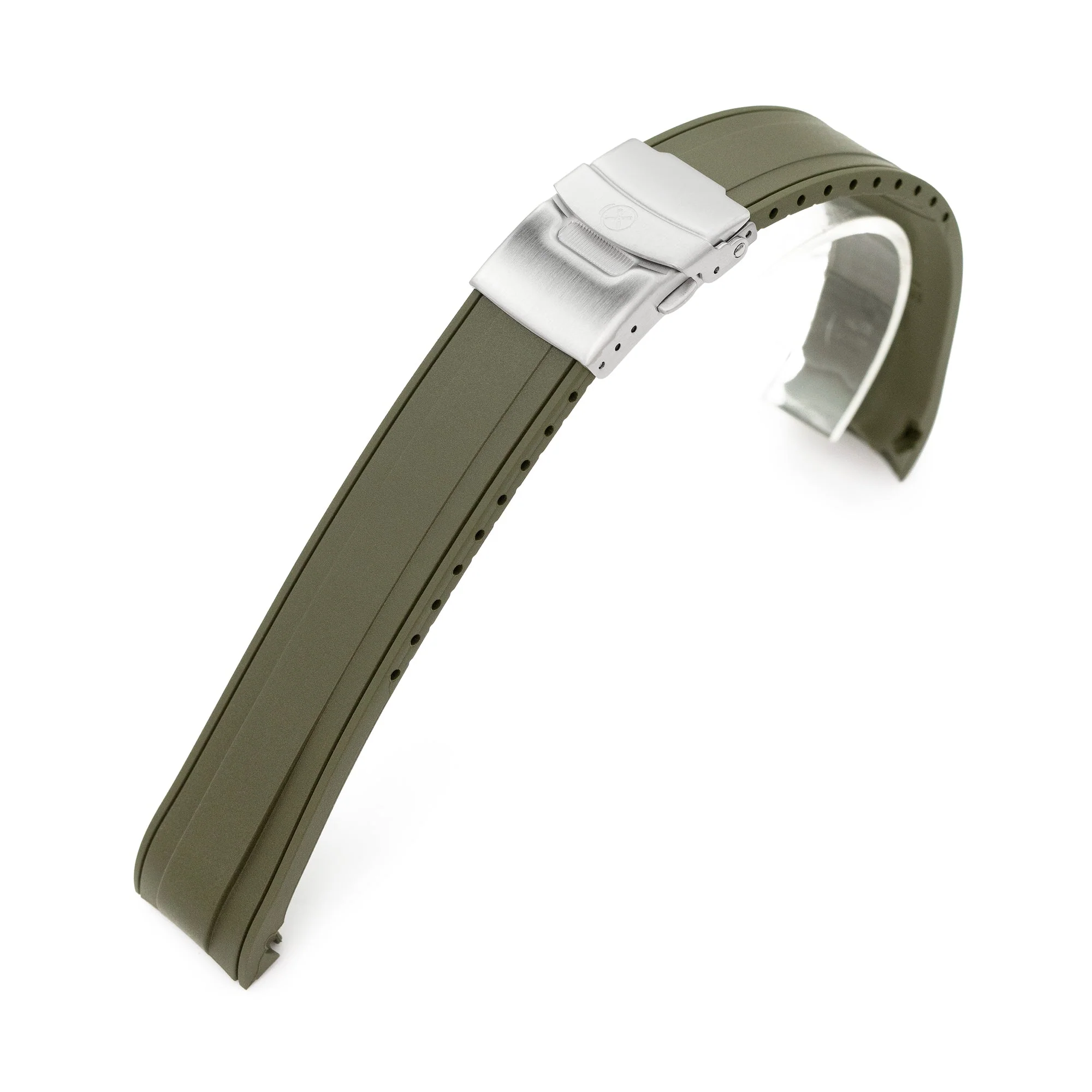 Green Rubber Watch Straps